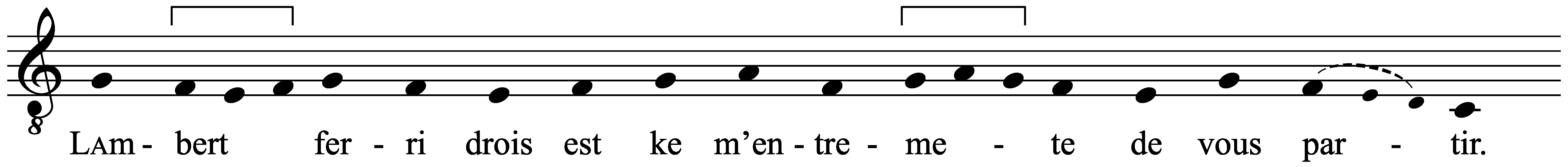 Work musical notation